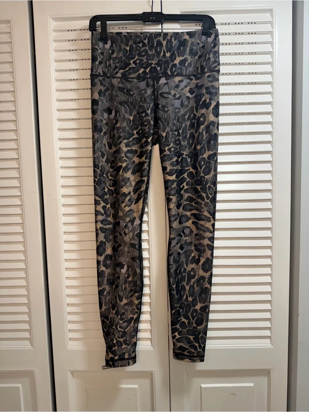 Playground Leopard Print High-Rise Leggings - Black & Brown